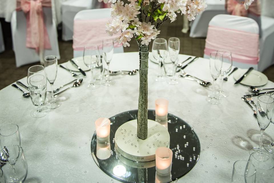 Table centres - 6ft blossom tree