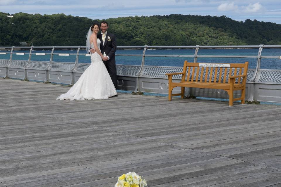 On the pier