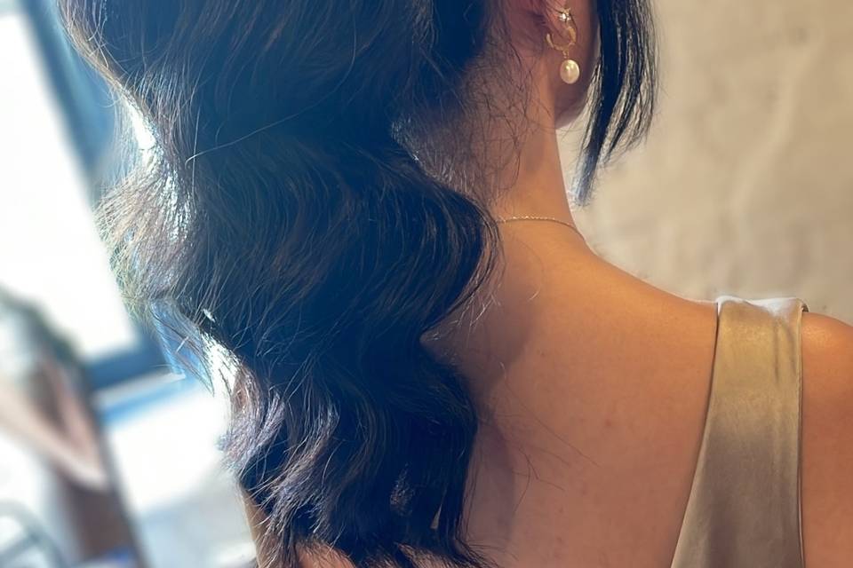 Bridesmaid ponytail