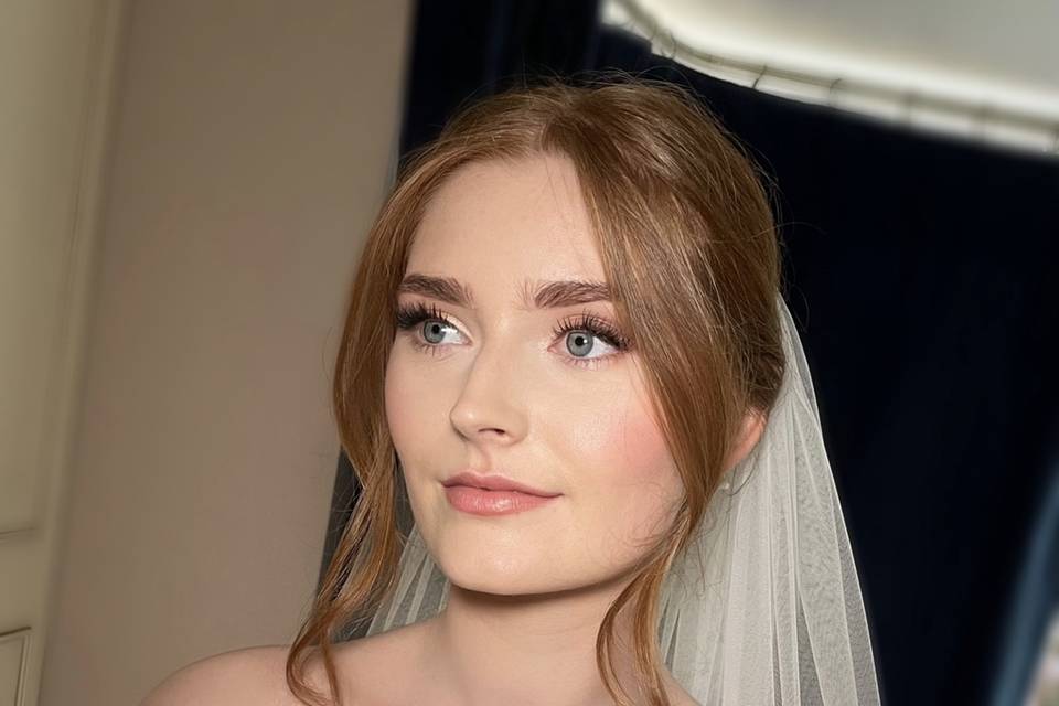 Fair skin bridal makeup