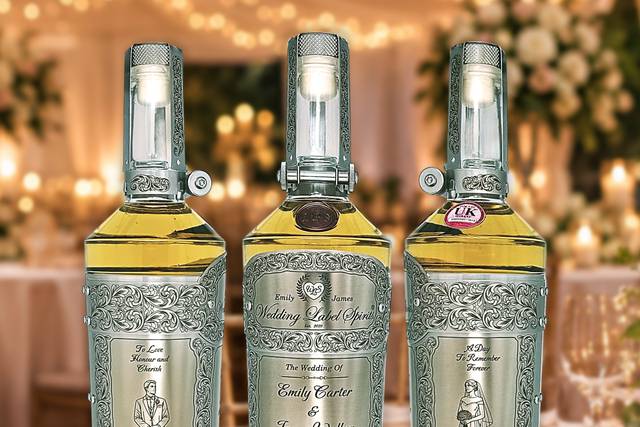 Engraved wedding day decanter