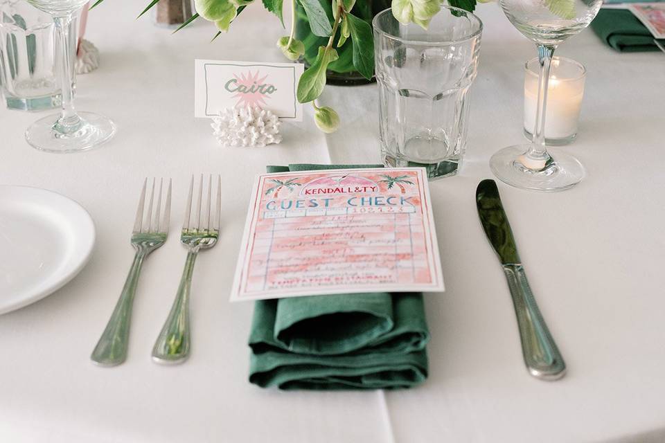 Wedding Menu