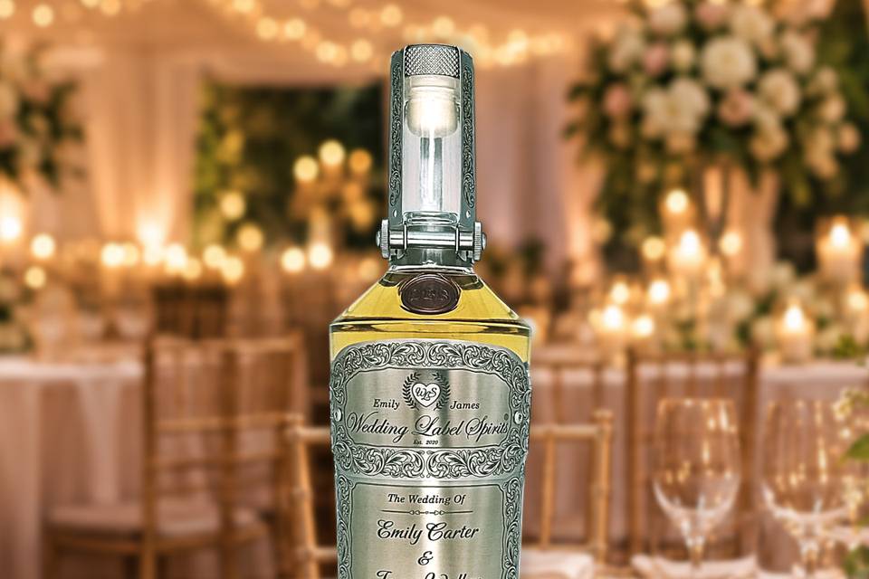 Custom engraved names & date
