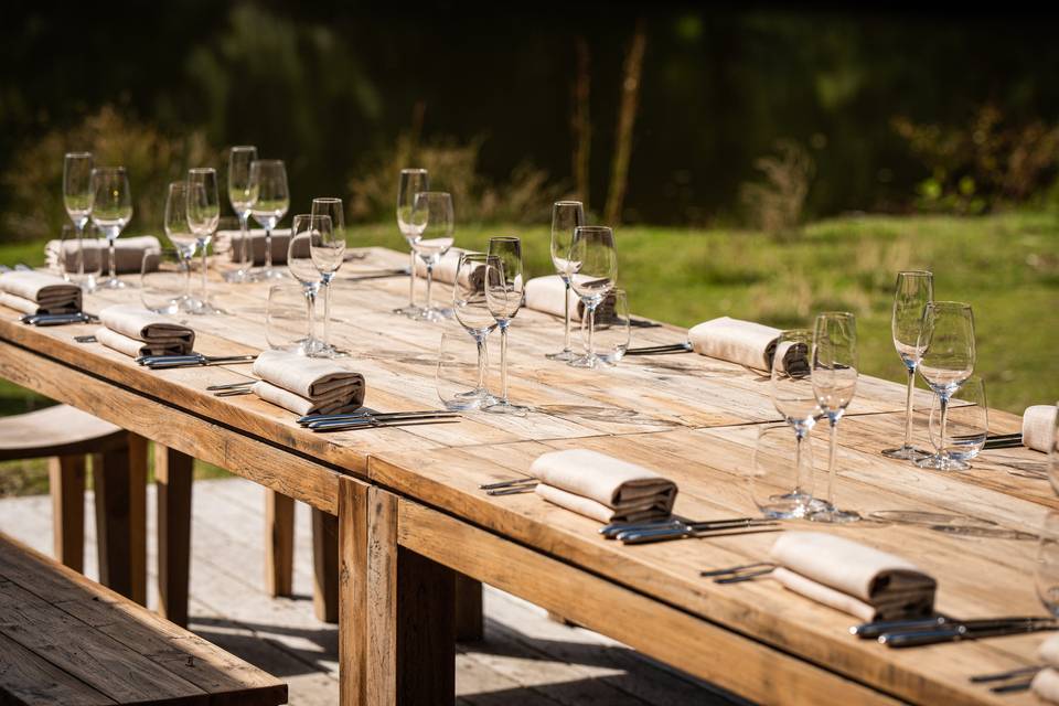 Outdoor Dining Setup