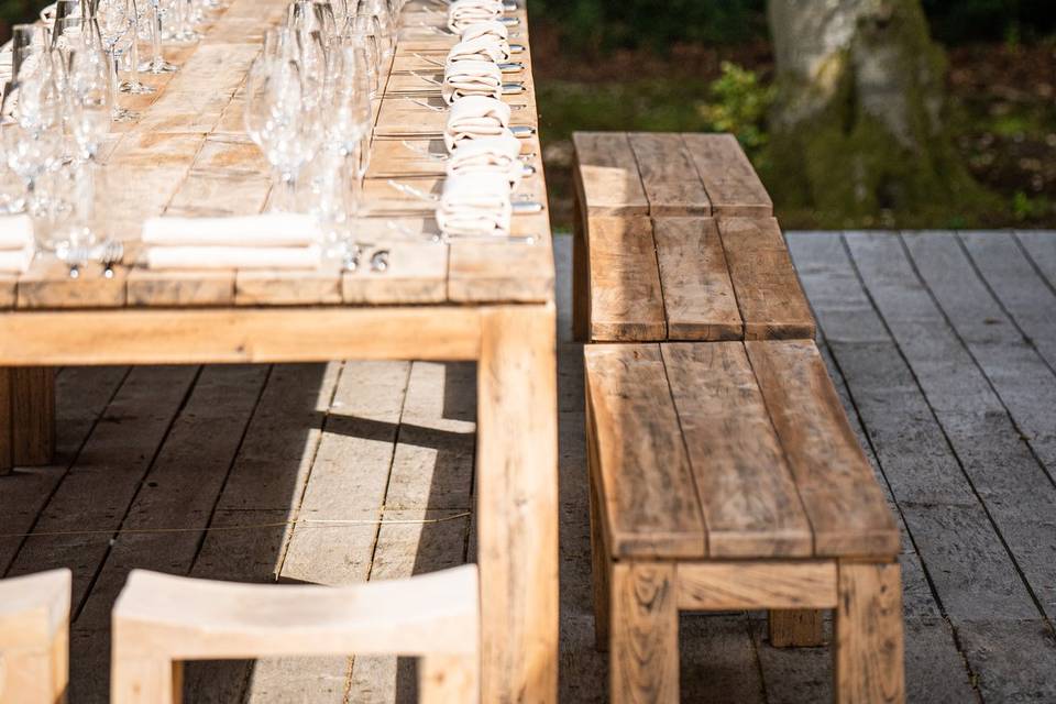 Outdoor Dining Setup