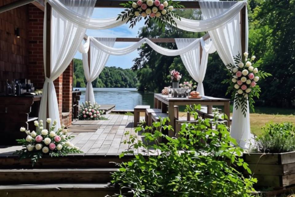 Outdoor Wedding Setup