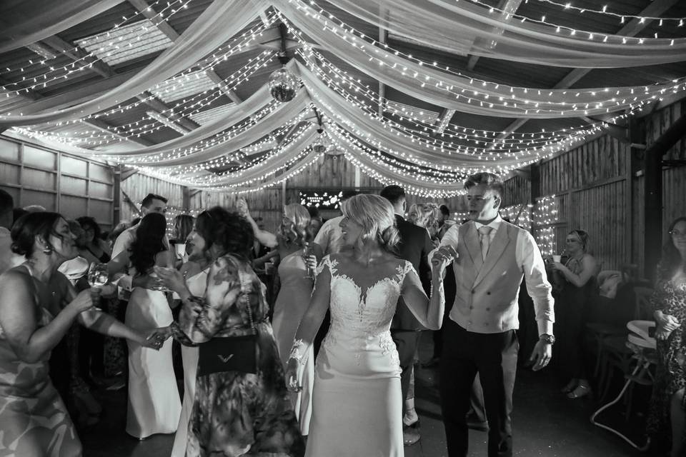 Drapes, Lighting & Disco Balls