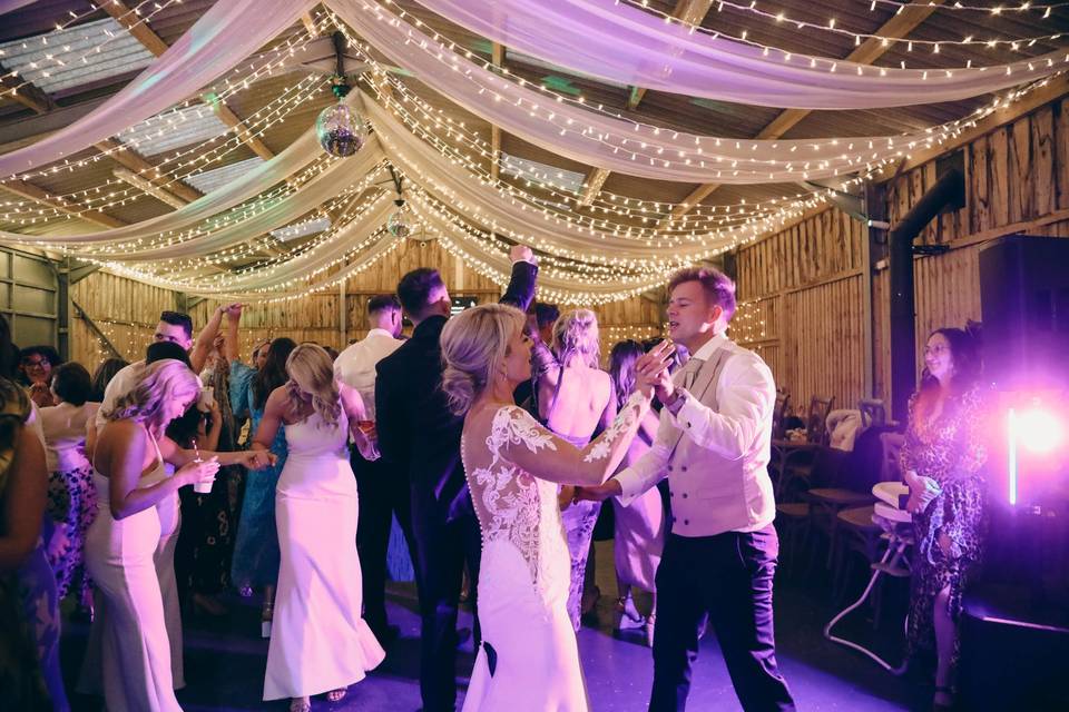 Drapes, Lighting & Disco Balls