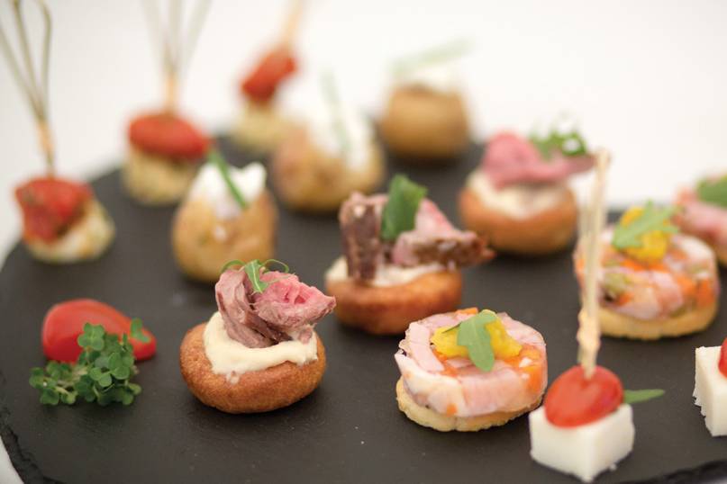 A selection of canapes