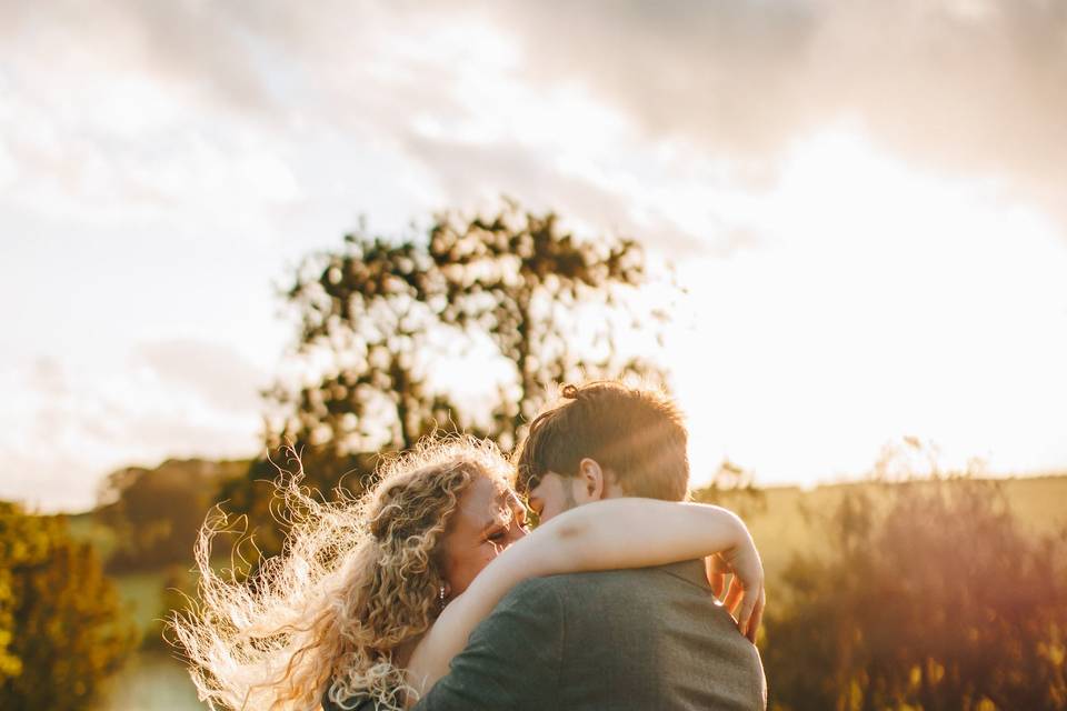 Post-storm golden light