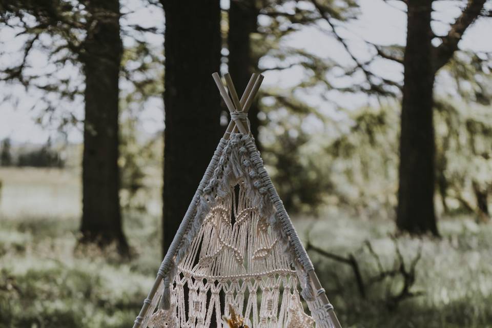 Macrame teepee