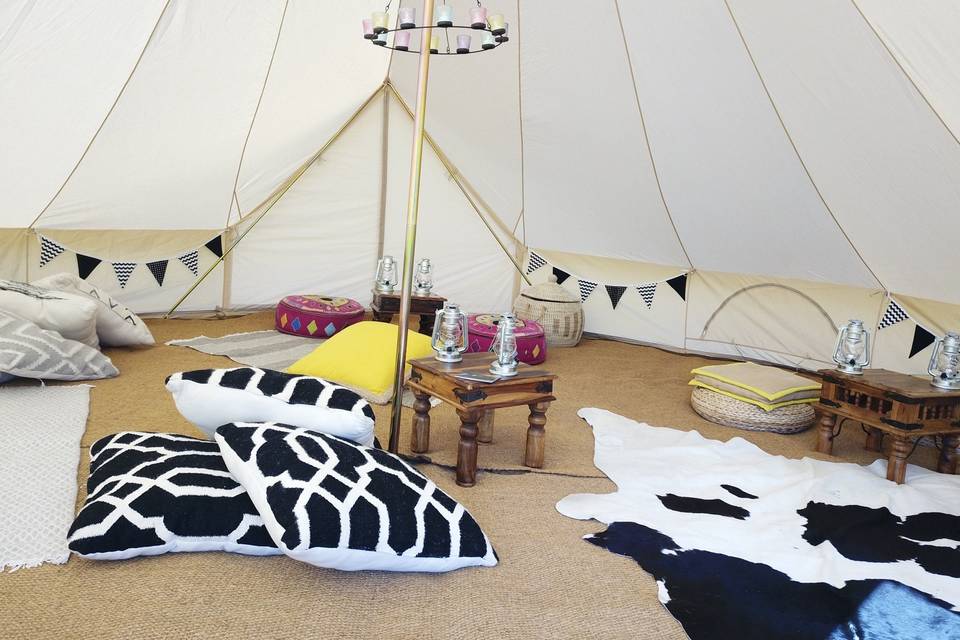 Chill out bell tents