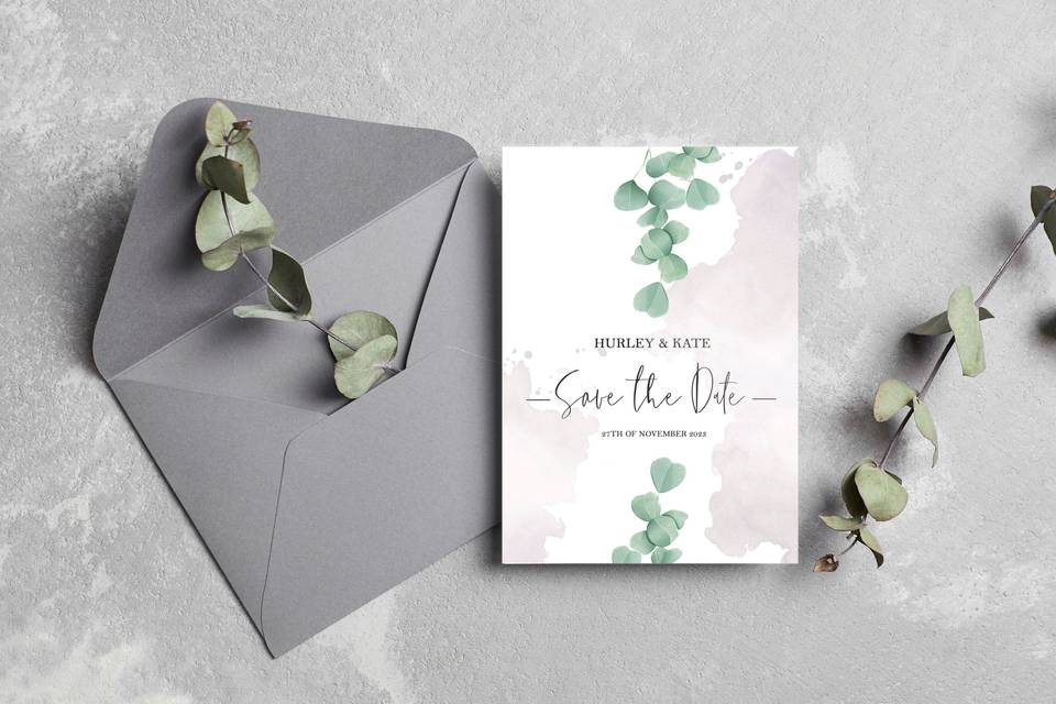 Eucalyptus Wedding Invitations