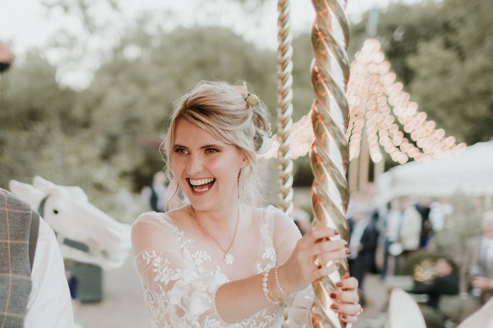 Happy bride