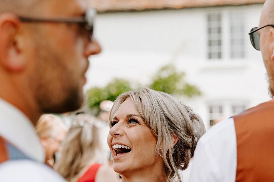 Radiant bridesmaid