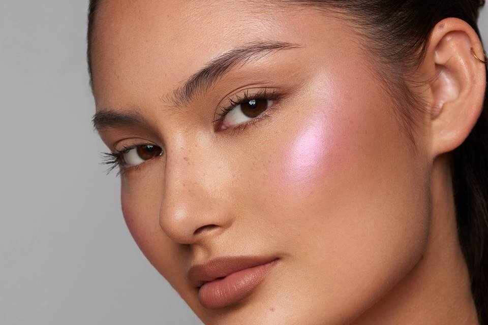 Pink glass skin