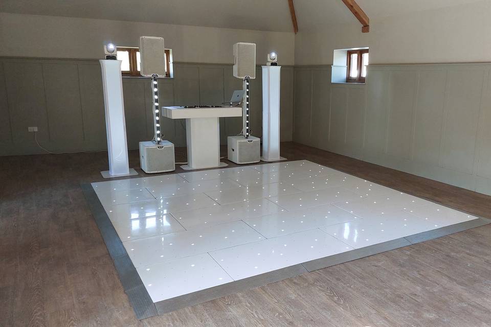 LED Dance Floor at Apton Hall