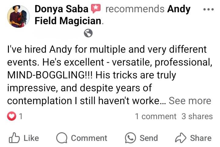 Magician for weddings in Oxfor