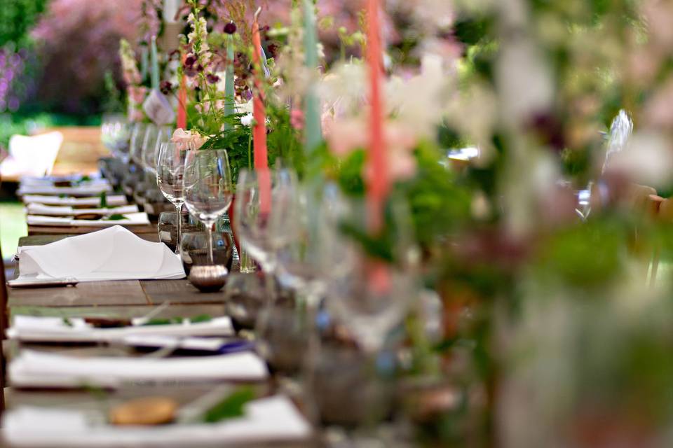 Tablescape for event