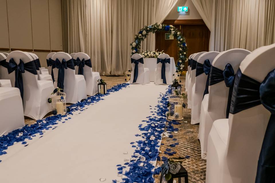 Wedding decorations and venue