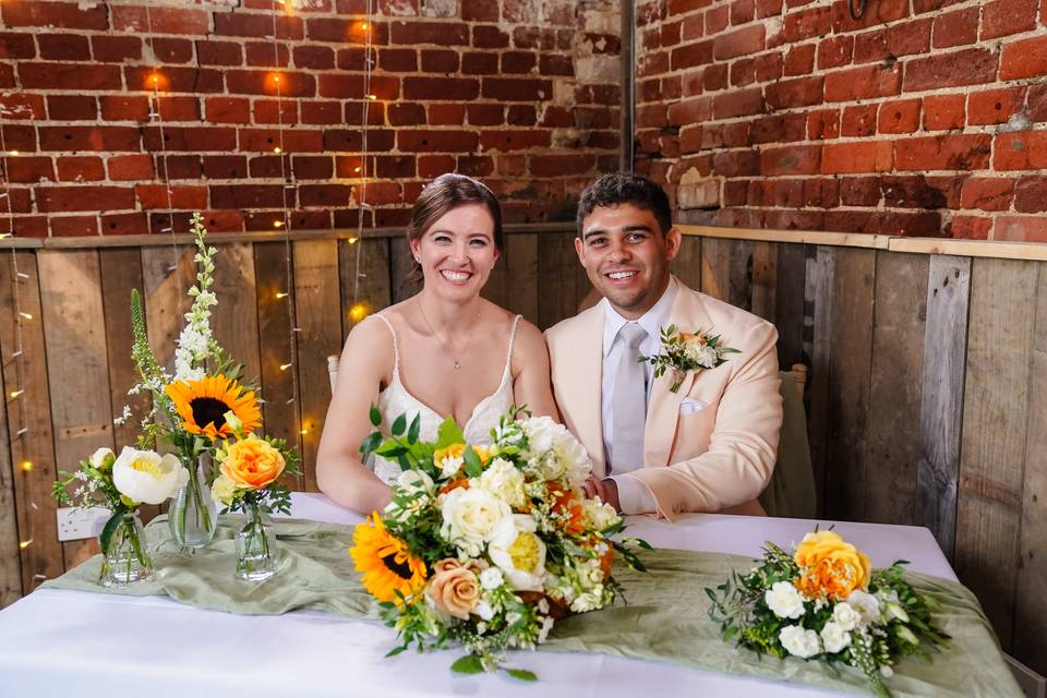 Summer barn wedding