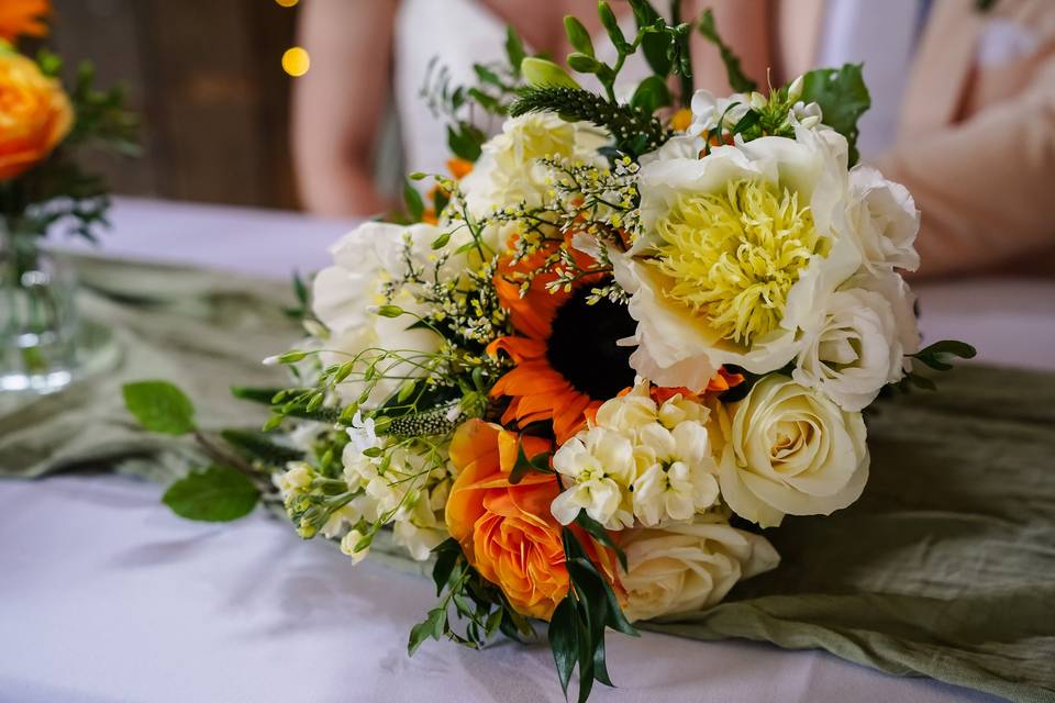 Sorrels bridal bouquet