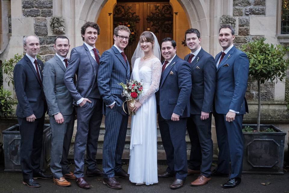 Photo of couple by front door