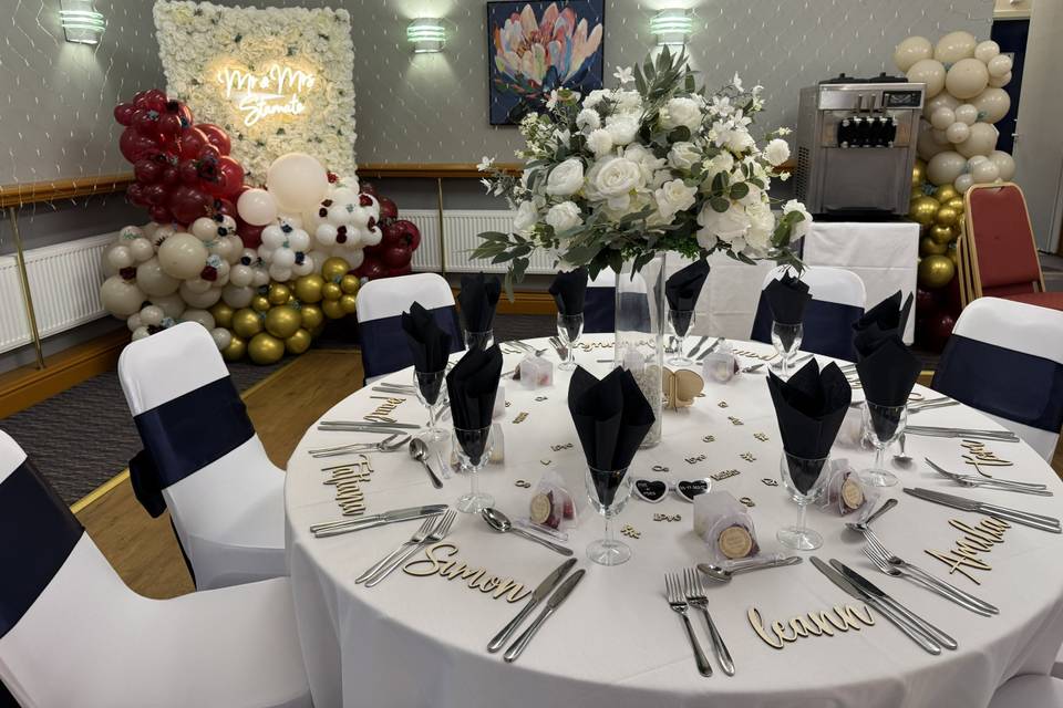 Example Table Set Up