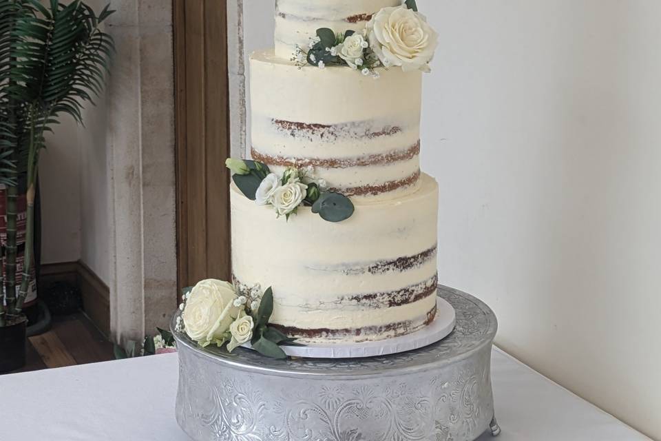 Beautifully simple naked cake