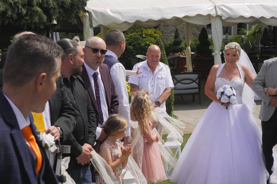 Bride Walking down the aisle