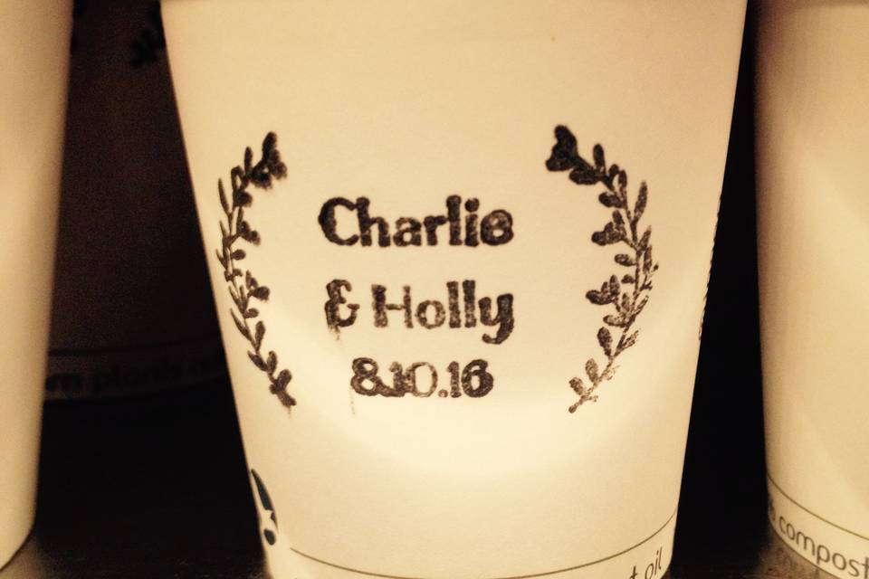 Personalised cups
