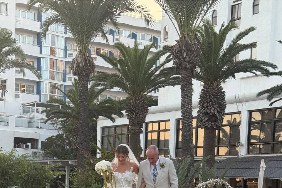 Here comes the bride