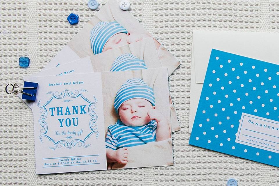 Birth announcement cards