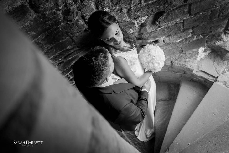 Spiral stone staircase