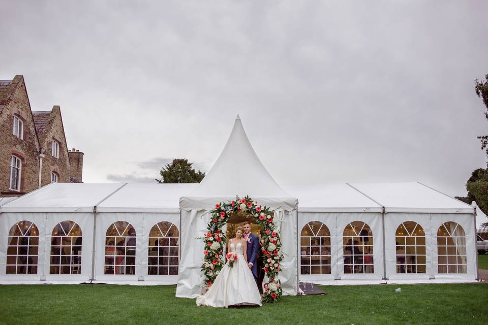 Marquee outside the Beacon Rooms