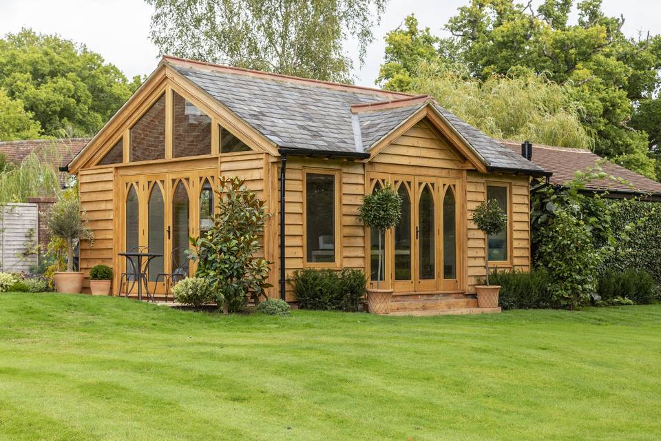 Barn dining space