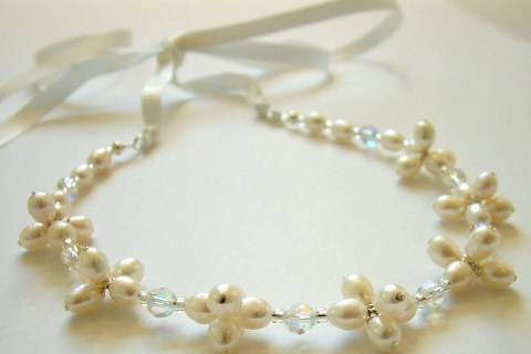 Freshwater Pearl and Crystal Necklace