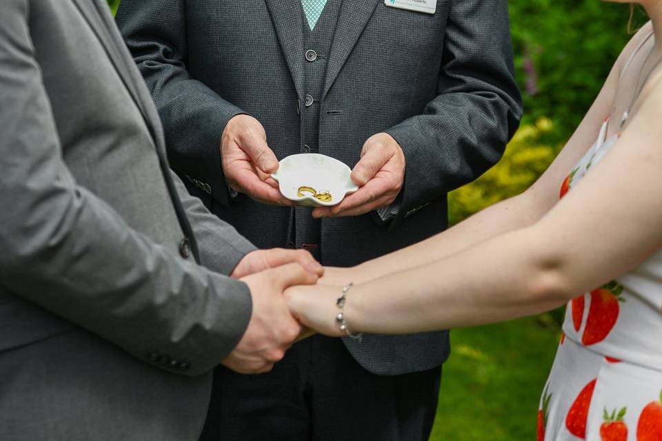 Exchanging wedding rings