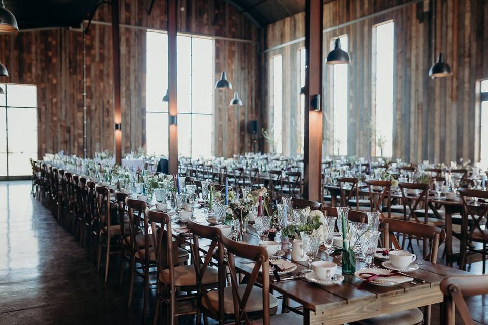Simple set up in Dutch Barn