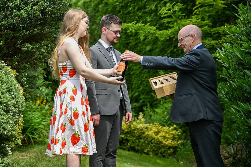 Ring exchange ceremony