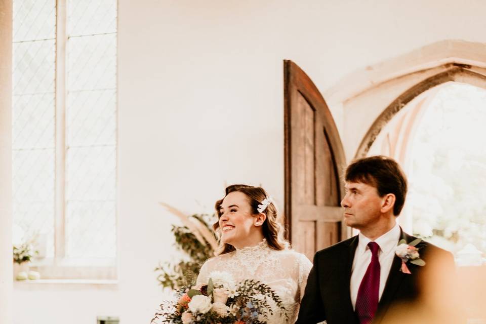 Church wedding photography