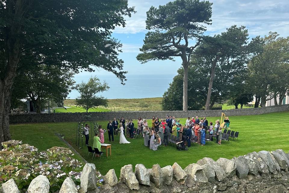 Cae Canol - Outside Wedding