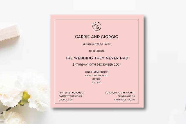 Minimalist Wedding Invitation