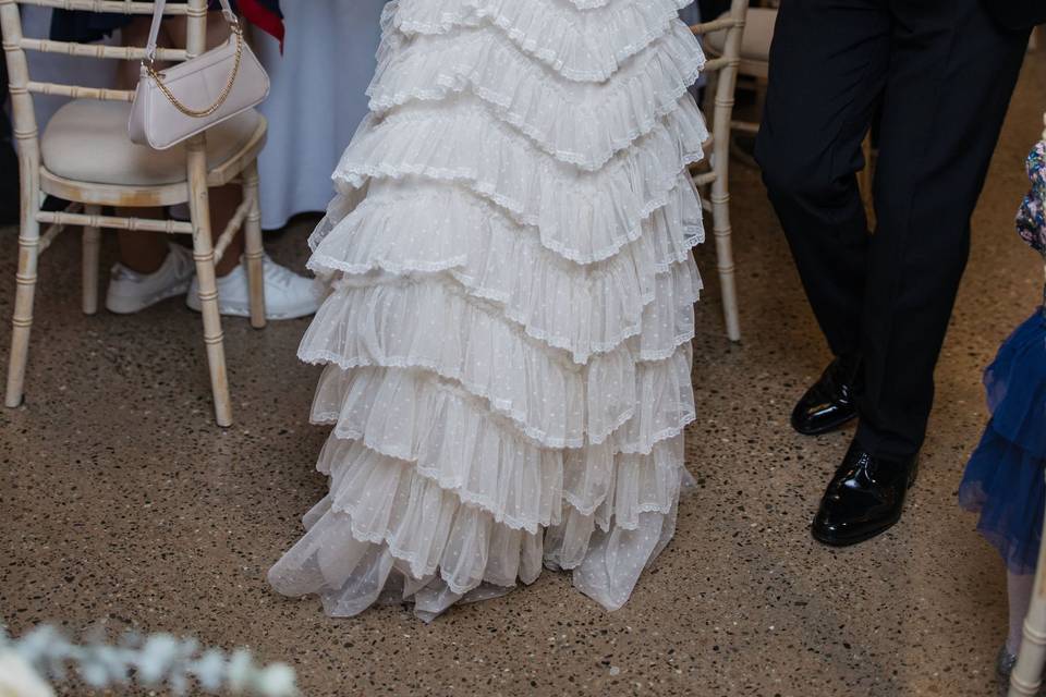 Entry to wedding breakfast