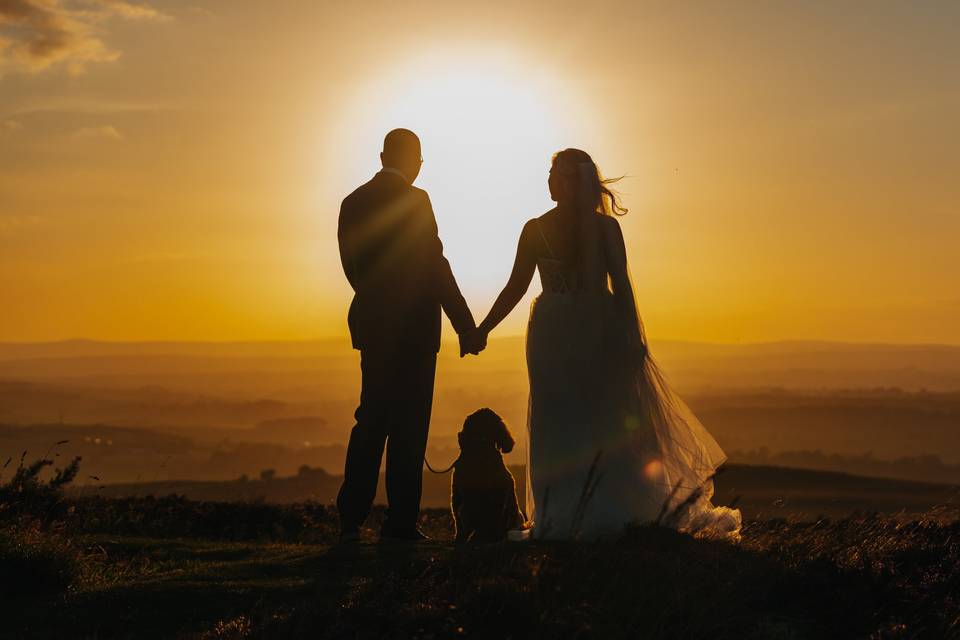 Golden silhouette