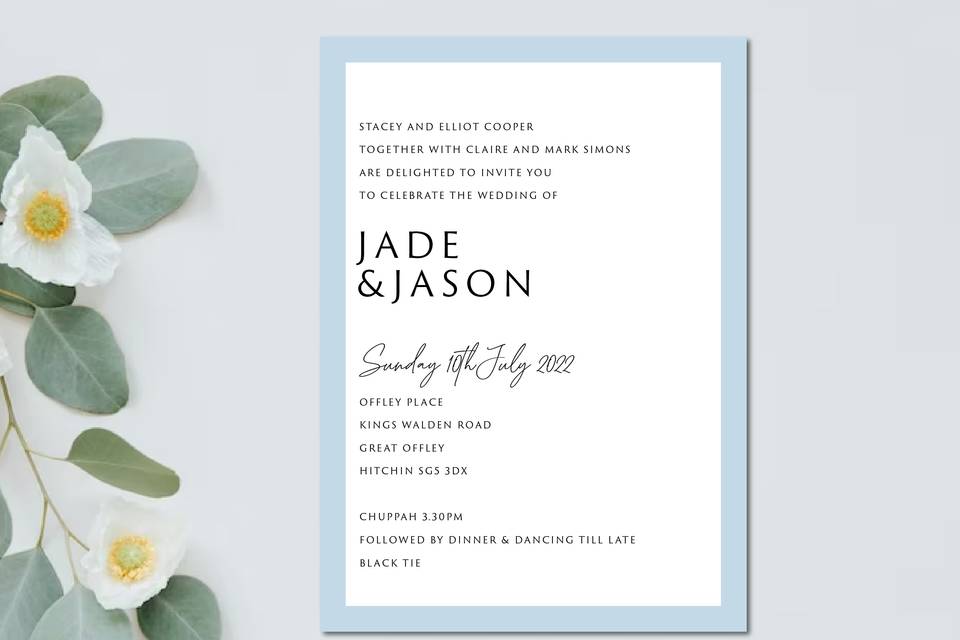 Modern Wedding Invitation