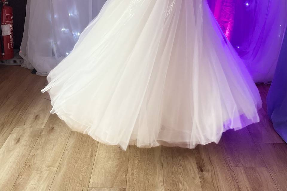 Beautiful a line ballgown