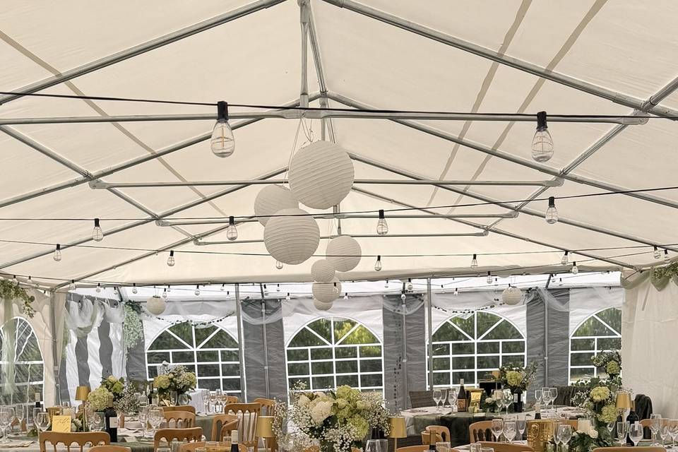Our 6m by 12m Marquee