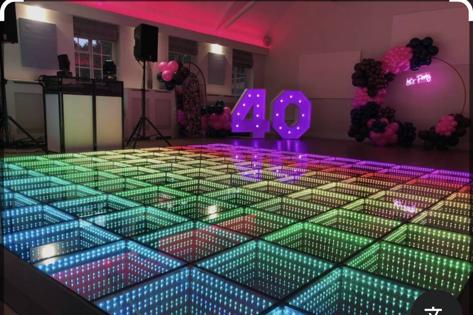 LED Infinity Dance floor