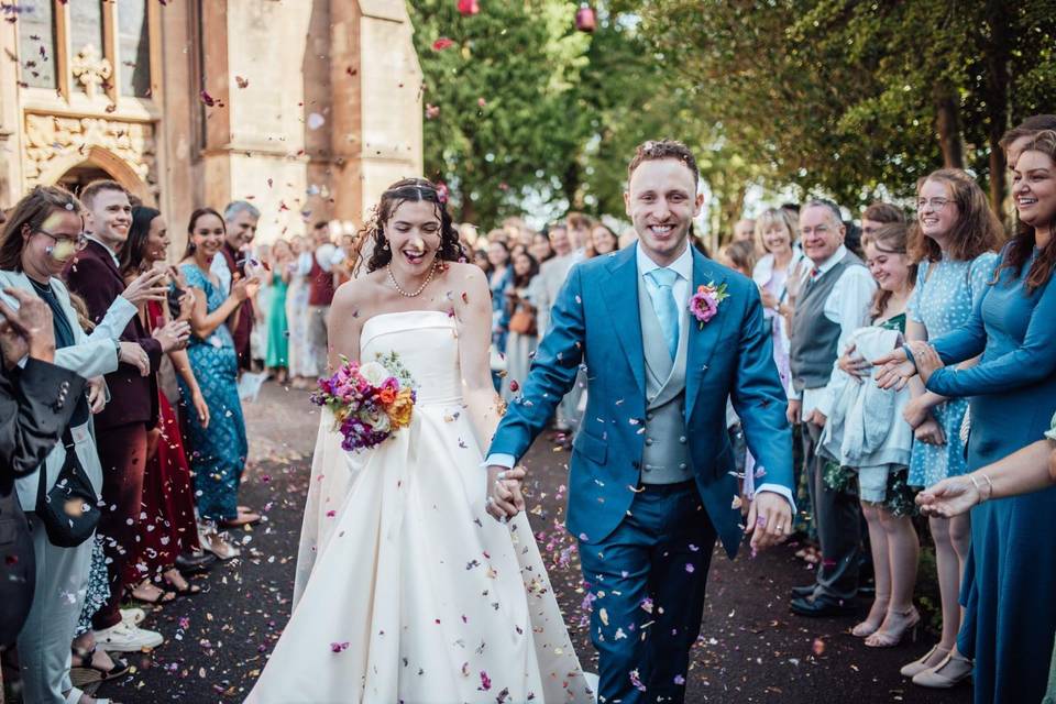 A & H colourful wedding
